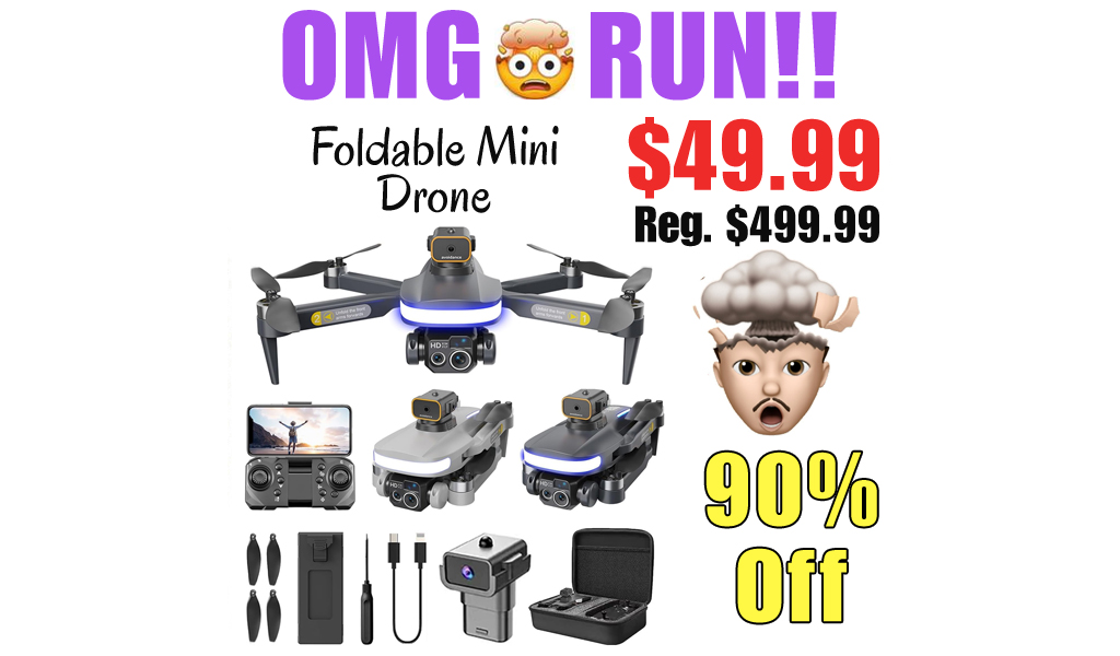 Foldable Mini Drone Only $49.99 Shipped on Amazon (Regularly $499.99)