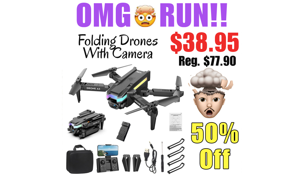 Folding Drones With Camera Only $38.95 Shipped on Amazon (Regularly $77.90)