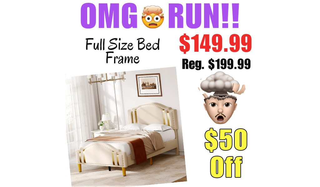 Full Size Bed Frame Only $149.99 Shipped on Amazon (Regularly $199.99)