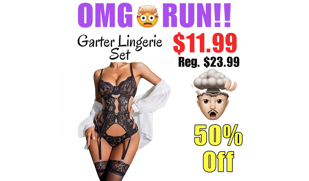 Garter Lingerie Set Only $11.99 Shipped on Amazon (Regularly $23.99)