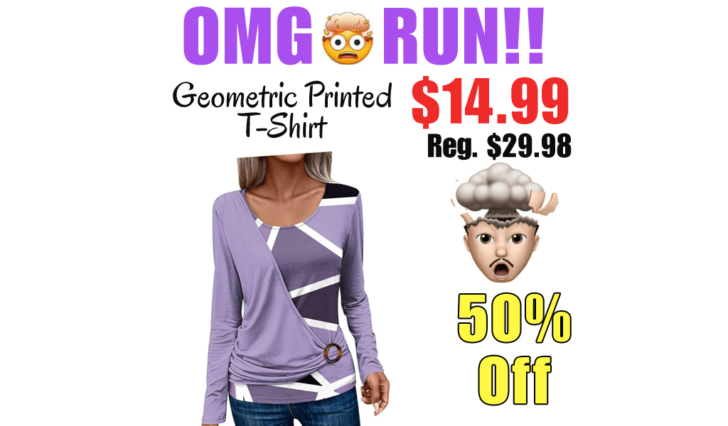 Geometric Printed T-Shirt Only $14.99 Shipped on Amazon (Regularly $29.98)