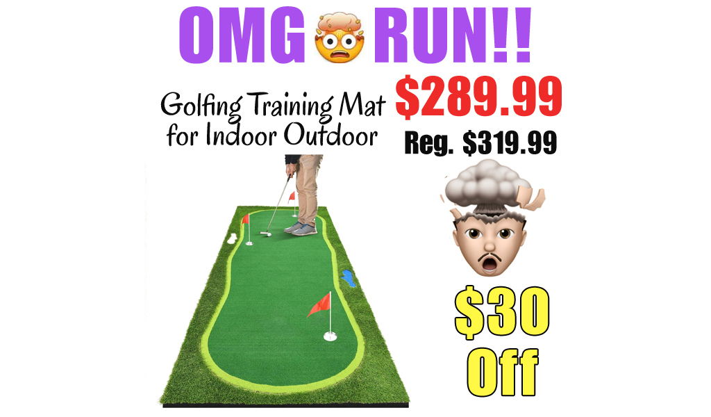 Golfing Training Mat for Indoor Outdoor Only $289.99 Shipped on Amazon (Regularly $319.99)