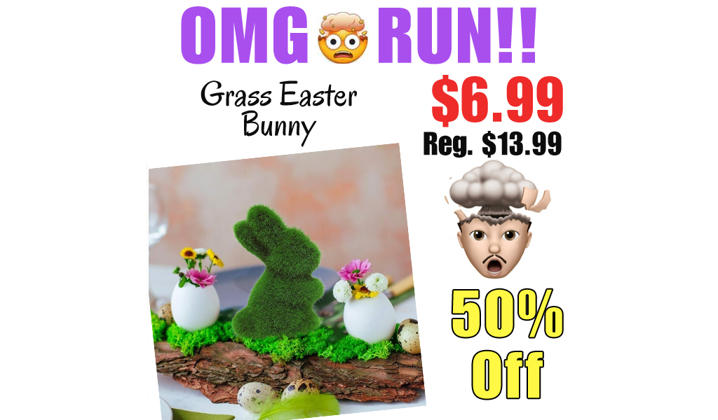 Grass Easter Bunny Only $10.79 Shipped on Amazon (Regularly $13.99)