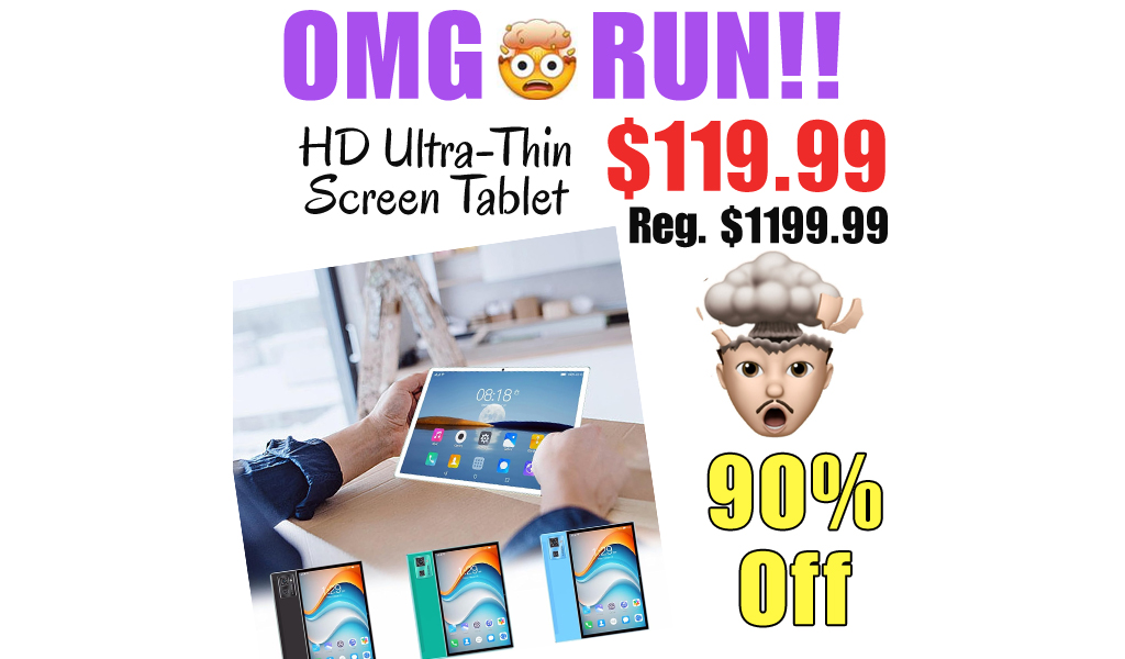 HD Ultra-Thin Screen Tablet Only $119.99 Shipped on Amazon (Regularly $1199.99)