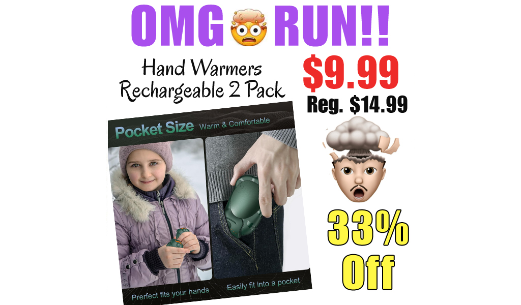 Hand Warmers Rechargeable 2 Pack Only $9.99 on Amazon