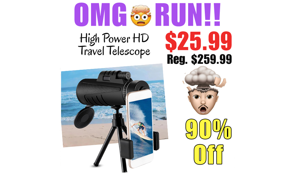 High Power HD Travel Telescope Only $17.99 Shipped on Amazon (Regularly $179.99)