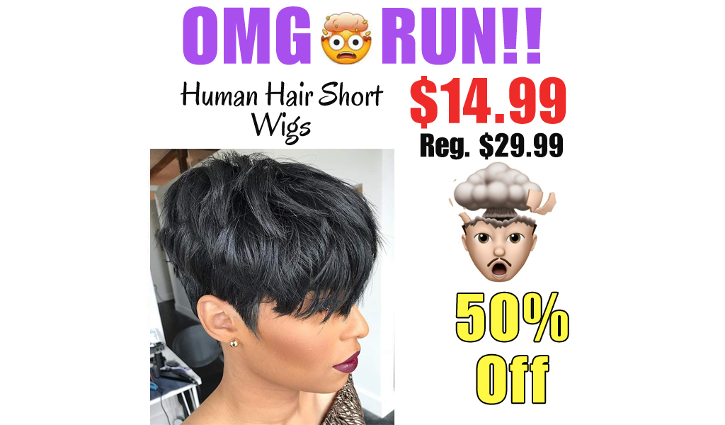 Human Hair Short Wigs Only $14.99 Shipped on Amazon (Regularly $29.99)