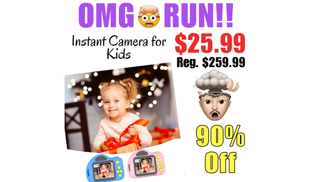 Instant Camera for Kids Only $25.99 Shipped on Amazon (Regularly $259.99)