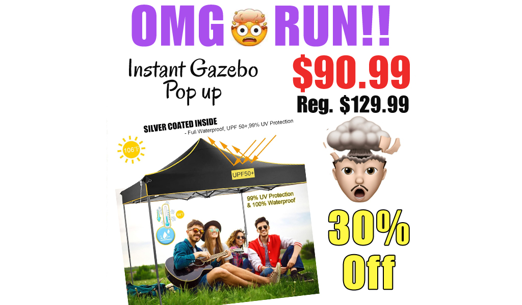 Instant Gazebo Pop up Only $90.99 Shipped on Amazon (Regularly $129.99)