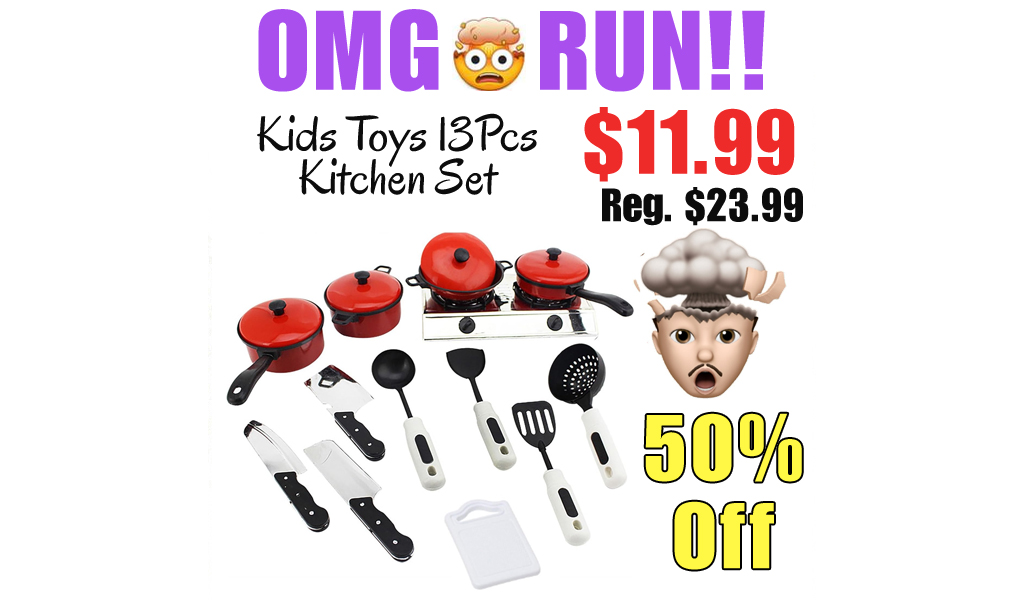 Kids Toys 13Pcs Kitchen Set Only $11.99 Shipped on Amazon (Regularly $23.99)