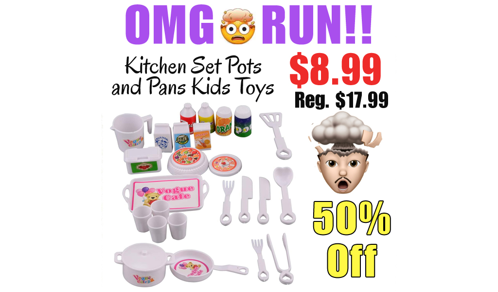 Kitchen Set Pots and Pans Kids Toys 25pcs Only $8.99 Shipped on Amazon (Regularly $17.99)
