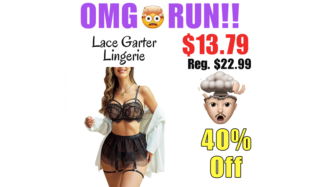 Lace Garter Lingerie Only $13.79 Shipped on Amazon (Regularly $22.99)