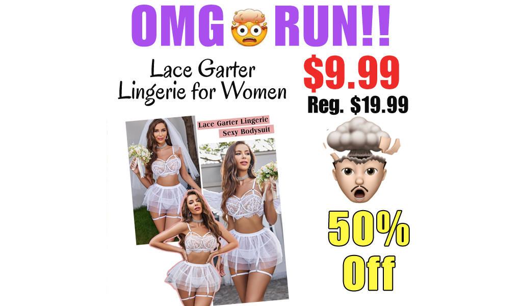 Lace Garter Lingerie for Women Only $9.99 Shipped on Amazon (Regularly $19.99)