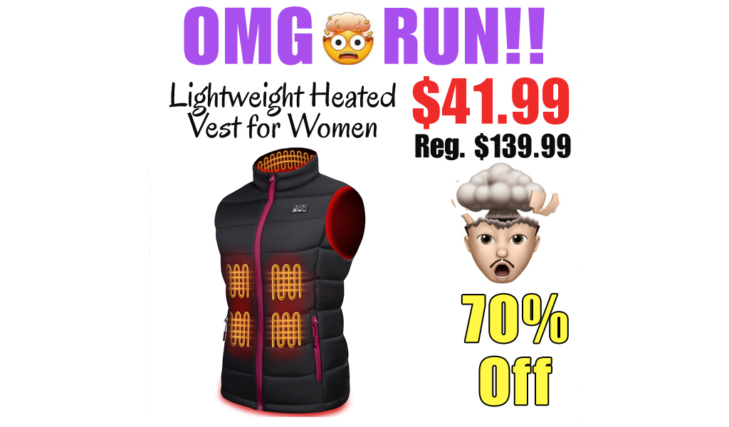 Lightweight Heated Vest for Women Only $41.99 Shipped on Amazon (Regularly $139.99)