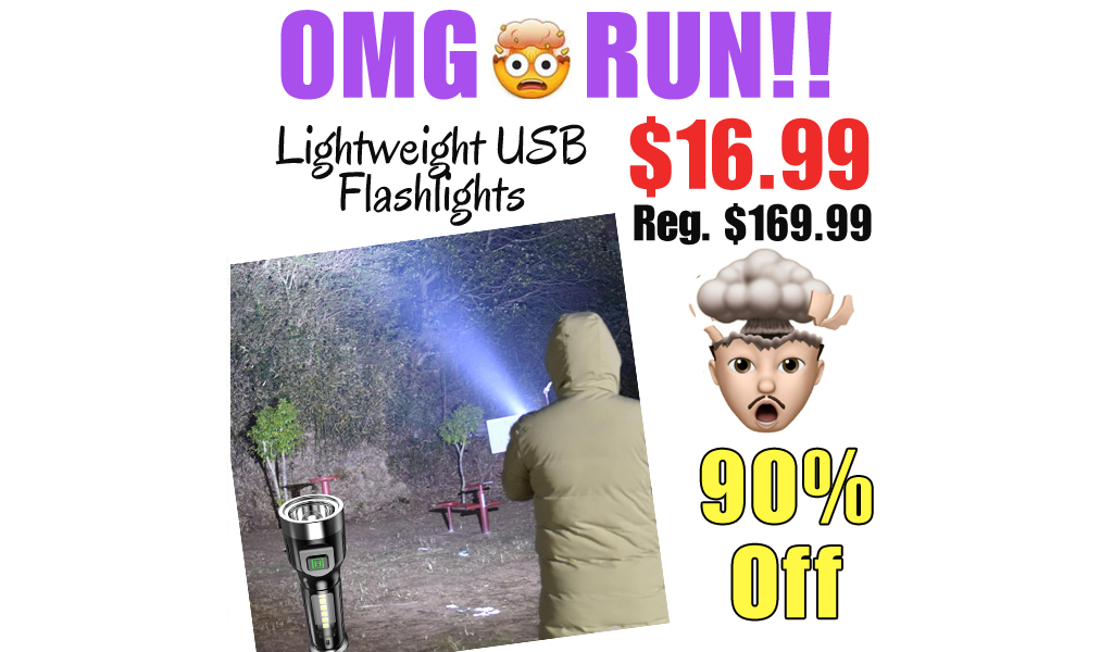 Lightweight USB Flashlights Only $16.99 Shipped on Amazon (Regularly $169.99)
