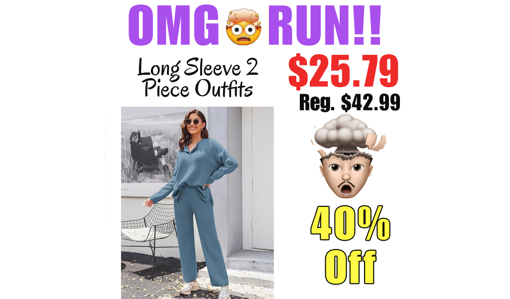 Long Sleeve 2 Piece Outfits Only $25.79 Shipped on Amazon (Regularly $42.99)