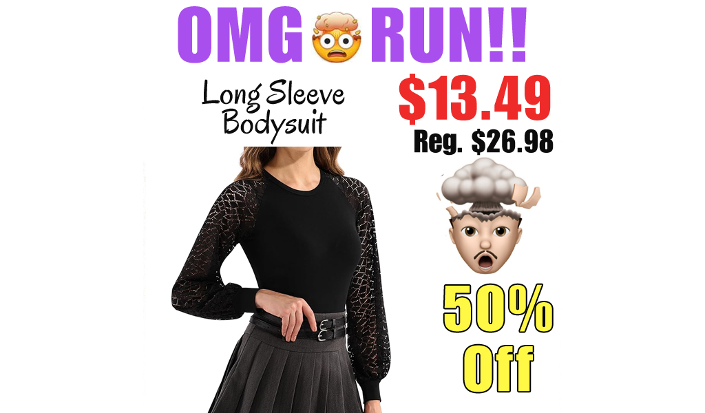 Long Sleeve Bodysuit Only $13.49 Shipped on Amazon (Regularly $26.98)