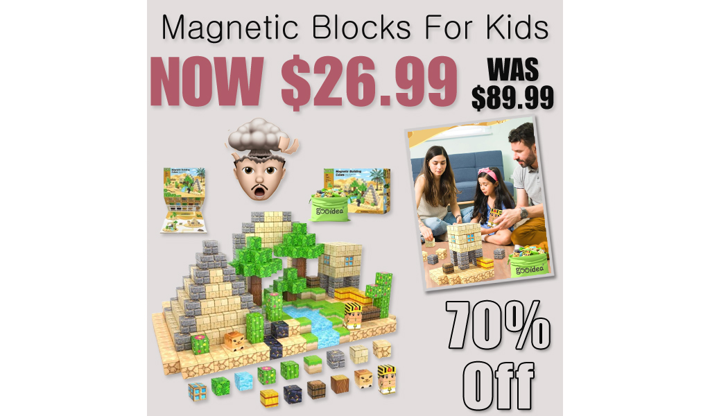 Magnetic Blocks For Kids Only $26.99 Shipped on Amazon (Regularly $89.99)