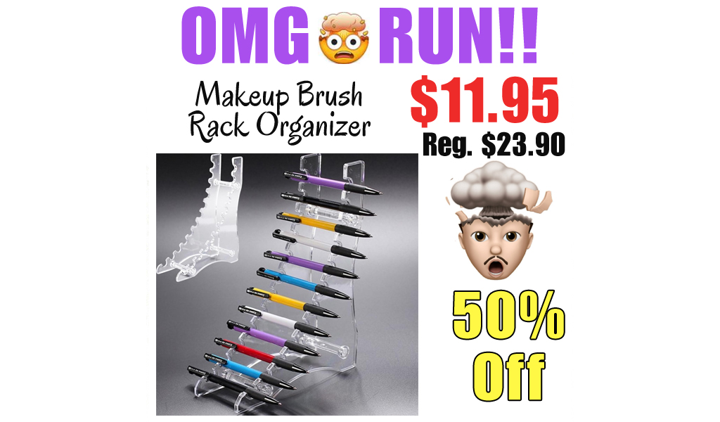 Makeup Brush Rack Organizer Only $11.95 Shipped on Amazon (Regularly $23.90)