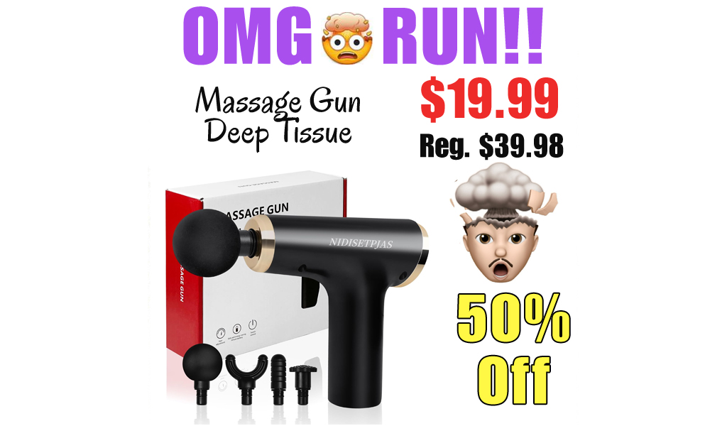 Massage Gun Deep Tissue Only $19.99 Shipped on Amazon (Regularly $39.98)