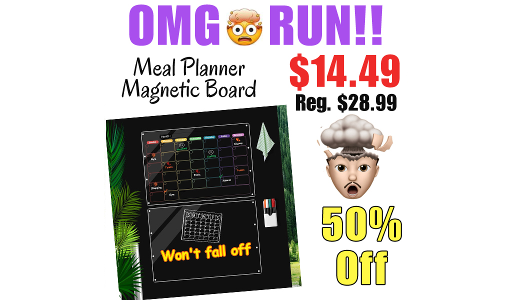 Meal Planner Magnetic Board Only $14.49 Shipped on Amazon (Regularly $28.99)