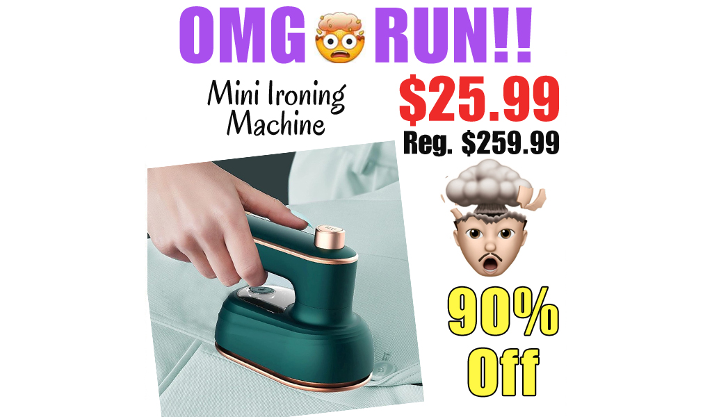 Mini Ironing Machine Only $25.99 Shipped on Amazon (Regularly $259.99)