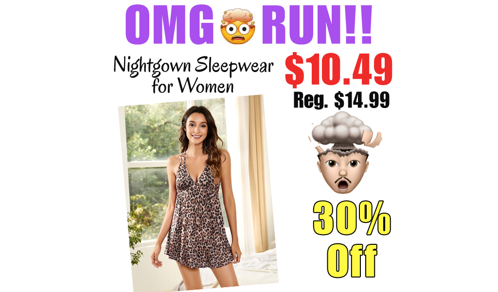 Nightgown Sleepwear for Women Only $10.49 Shipped on Amazon (Regularly $14.99)