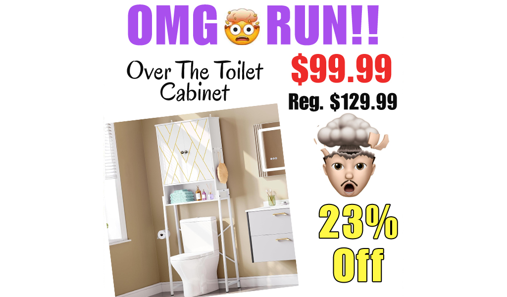 Over The Toilet Cabinet Only $99.99 Shipped on Amazon (Regularly $129.99)