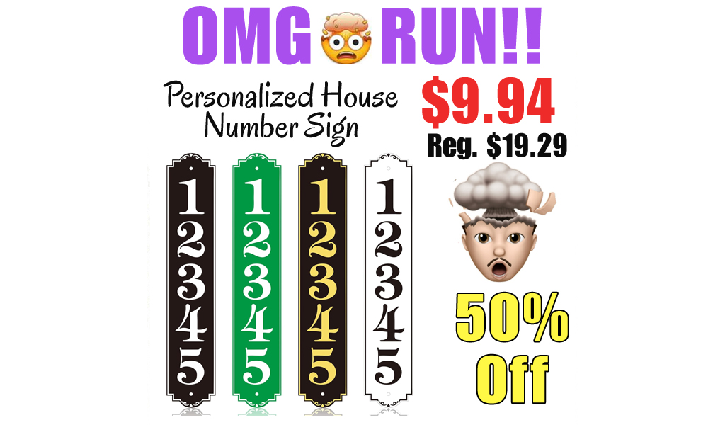 Personalized House Number Sign Only $9.94 Shipped on Amazon (Regularly $19.29)