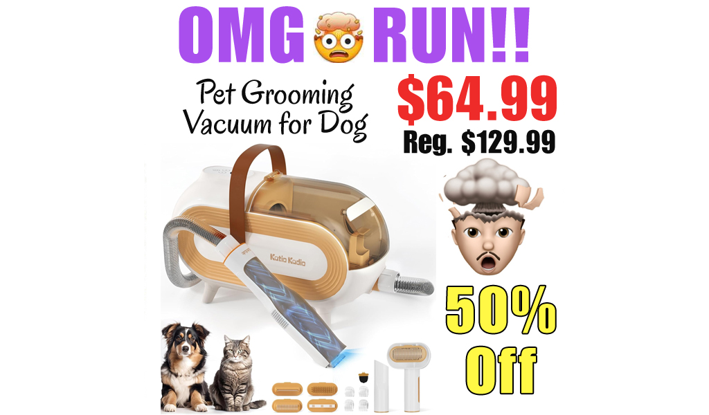 Pet Grooming Vacuum for Dog Only $64.99 Shipped on Amazon (Regularly $129.99)