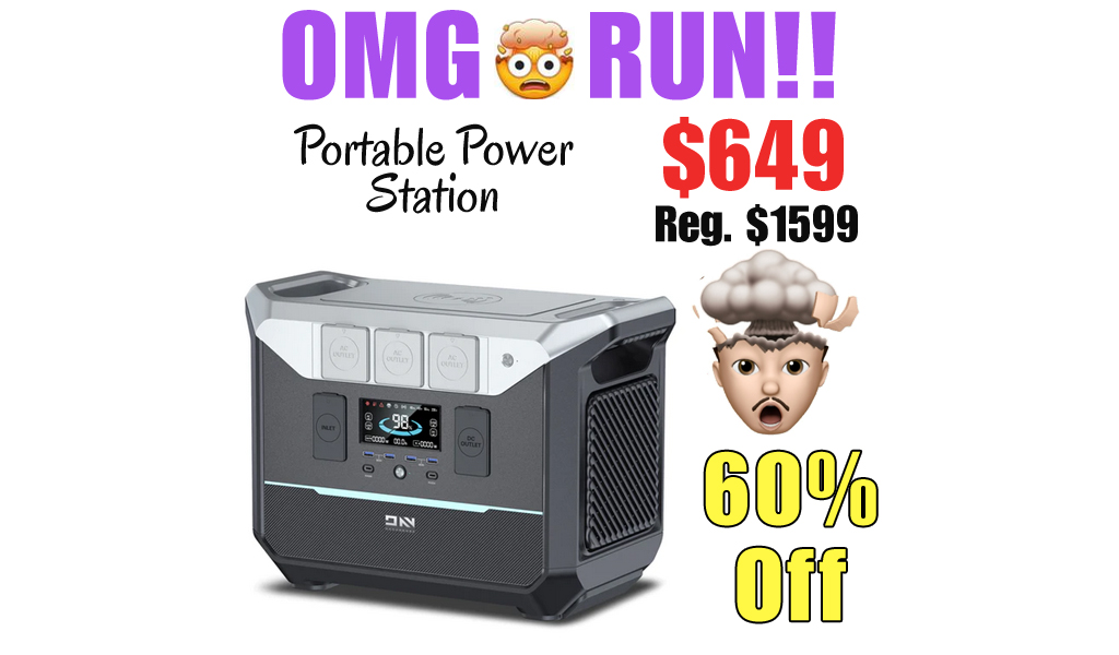 Portable Power Station Only $649 (Regularly $1599)