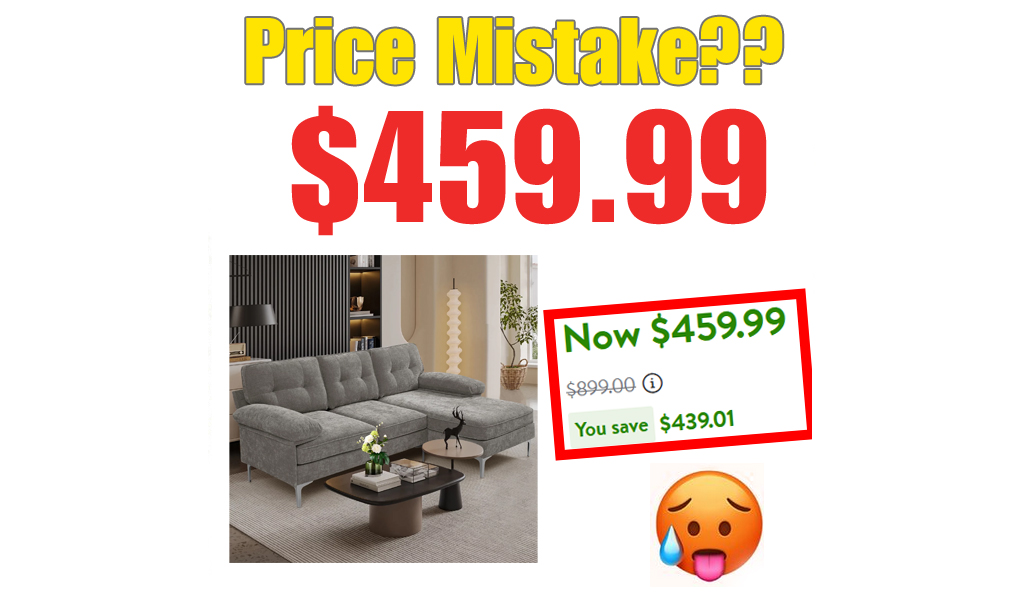 Price Glitch - Convertible Sectional Sofa Couch
