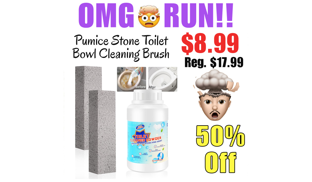 Pumice Stone Toilet Bowl Cleaning Brush Only $8.99 Shipped on Amazon (Regularly $17.99)