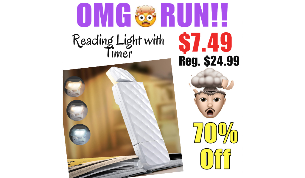 Reading Light with Timer Only $7.49 Shipped on Amazon (Regularly $24.99)
