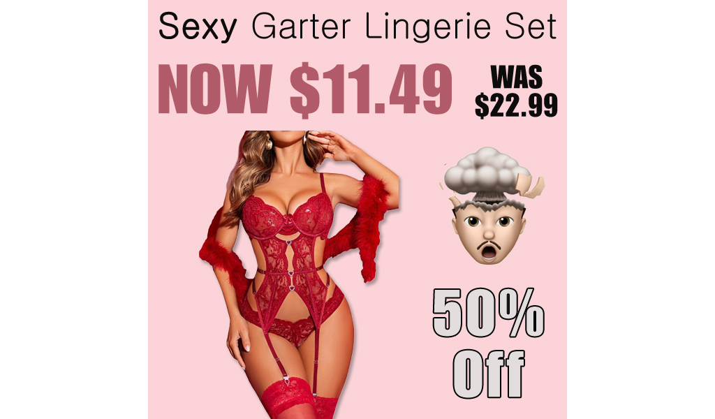 Sexy Garter Lingerie Set Only $11.49 Shipped on Amazon (Regularly $22.99)