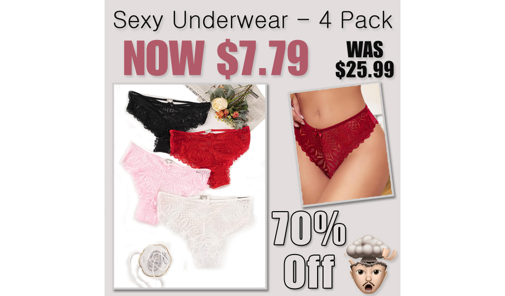 Sexy Underwear - 4 Pack Only $7.79 Shipped on Amazon (Regularly $25.99)