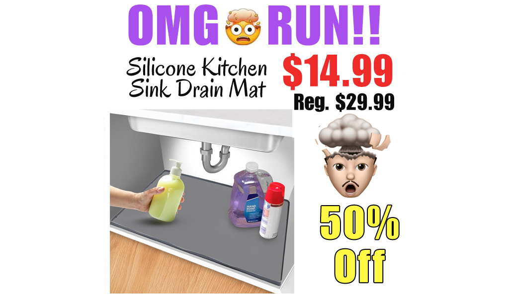 Silicone Kitchen Sink Drain Mat Only $14.99 Shipped on Amazon (Regularly $29.99)