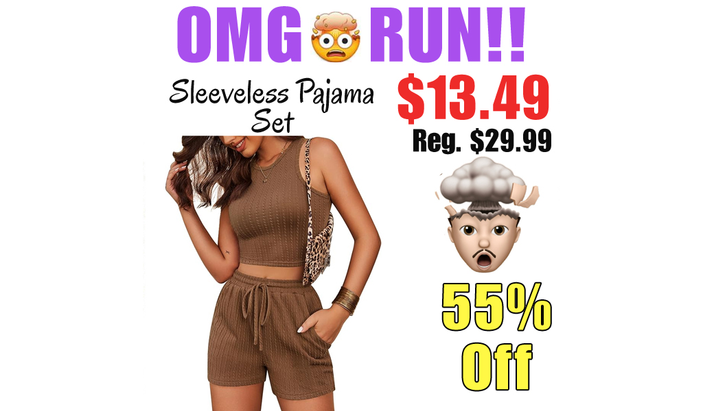 Sleeveless Pajama Set Only $13.49 Shipped on Amazon (Regularly $29.99)