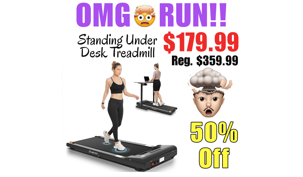 Standing Under Desk Treadmill Only $179.99 Shipped on Amazon (Regularly $359.99)