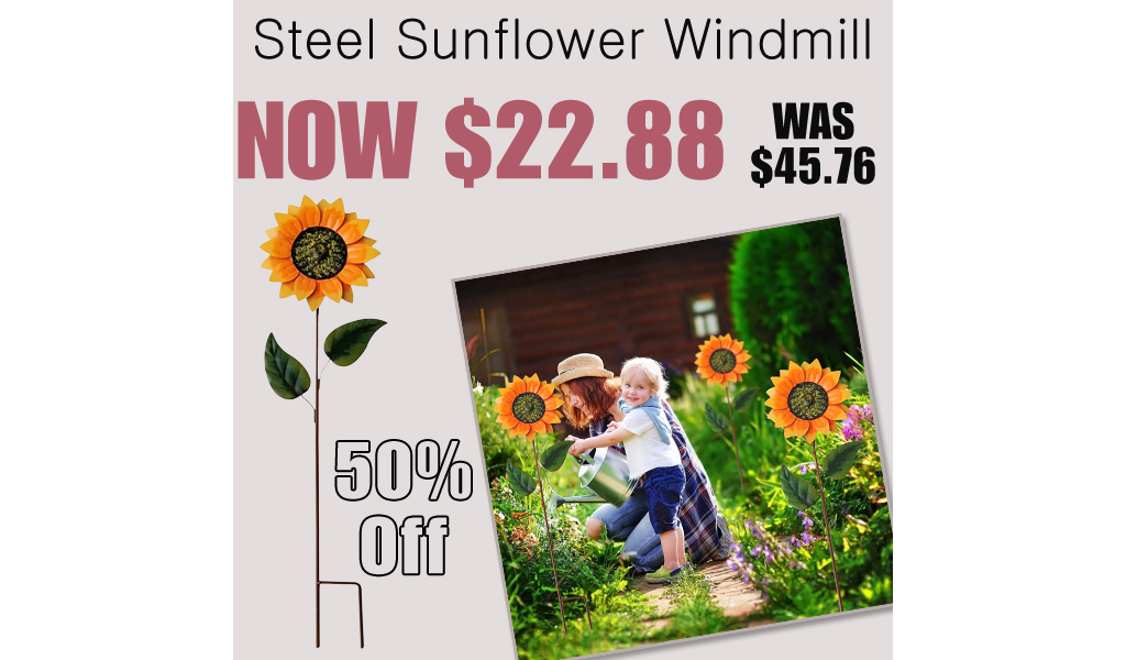 Steel Sunflower Windmill Only $22.88 Shipped on Amazon (Regularly $45.76)