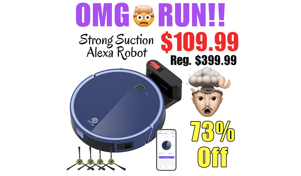Strong Suction Alexa Robot Only $109.99 Shipped on Amazon (Regularly $399.99)