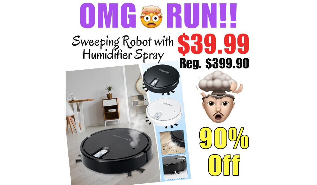 Sweeping Robot with Humidifier Spray Only $39.99 Shipped on Amazon (Regularly $399.90)