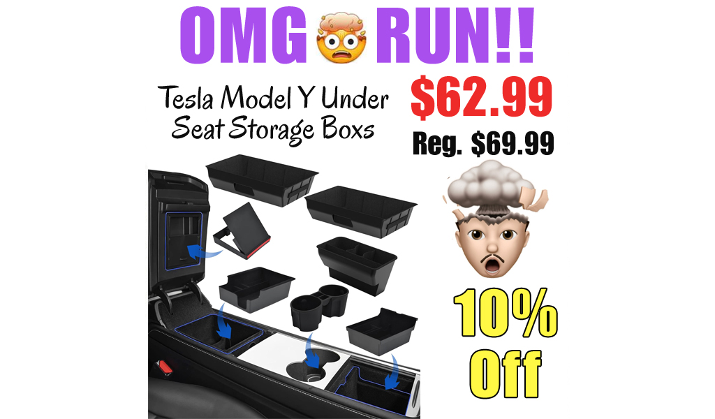 Tesla Model Y Under Seat Storage Boxs Only $62.99 Shipped on Amazon (Regularly $69.99)