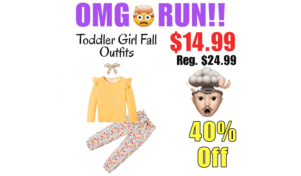 Toddler Girl Fall Outfits Only $14.99 Shipped on Amazon (Regularly $24.99)