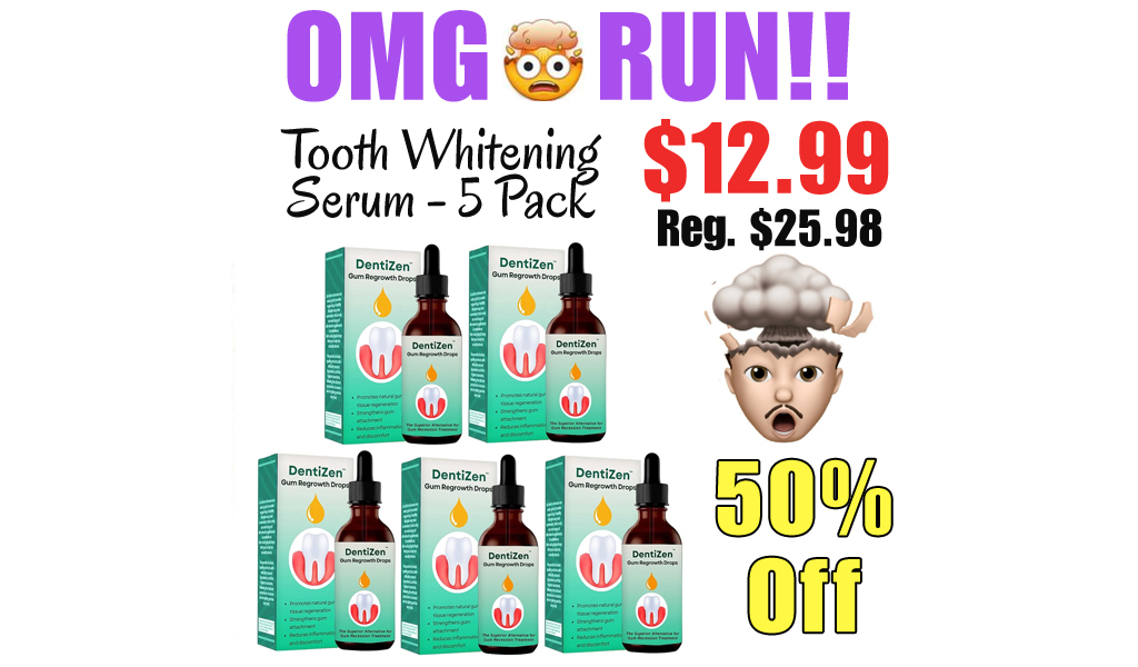 Tooth Whitening Serum - 5 Pack Only $12.99 Shipped on Amazon (Regularly $25.98)