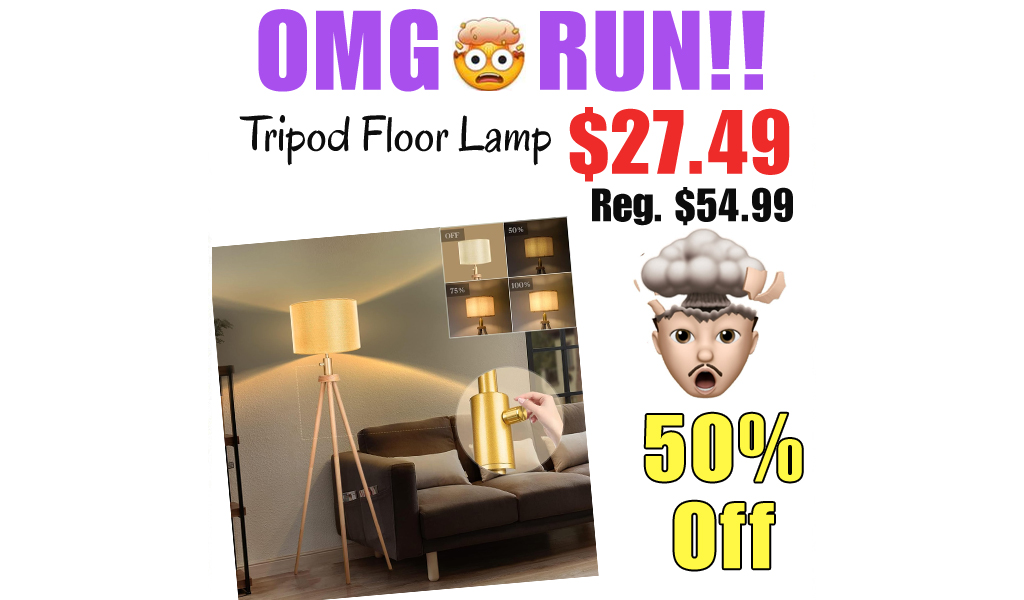 Tripod Floor Lamp Only $27.49 Shipped on Amazon (Regularly $54.99)