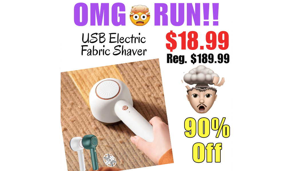 USB Electric Fabric Shaver Only $18.99 Shipped on Amazon (Regularly $189.99)
