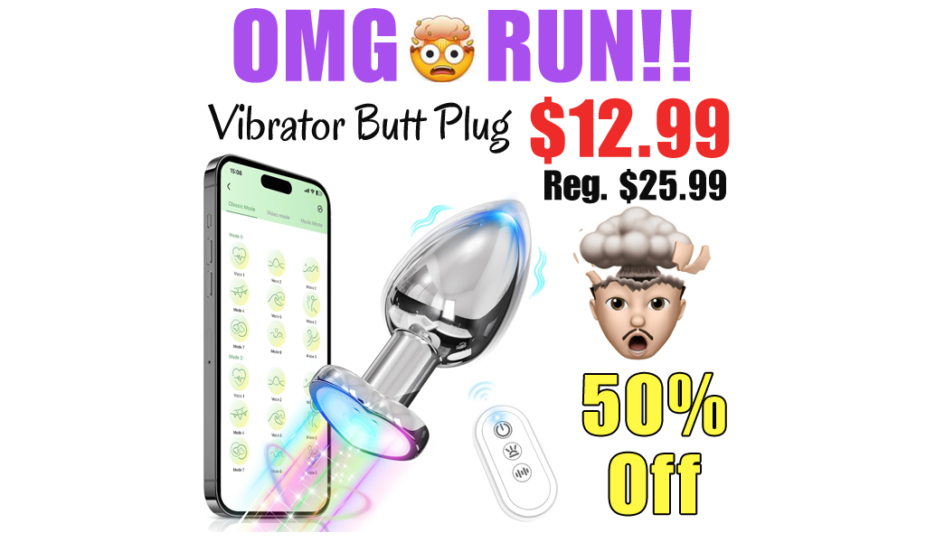 Vibrator Butt Plug Only $12.99 Shipped on Amazon (Regularly $25.99)