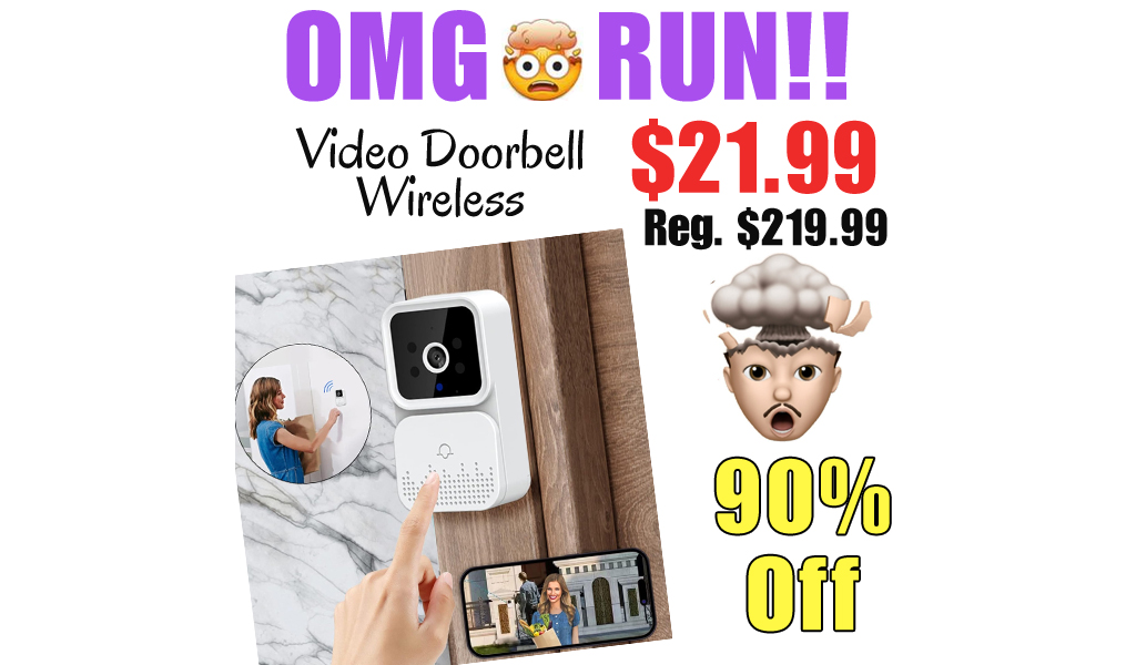 Video Doorbell Wireless Only $21.99 Shipped on Amazon (Regularly $219.99)