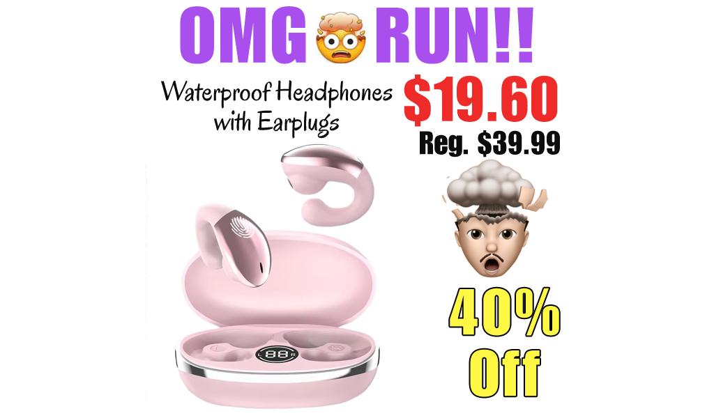 Waterproof Headphones with Earplugs Only $19.60 Shipped on Amazon (Regularly $39.99)
